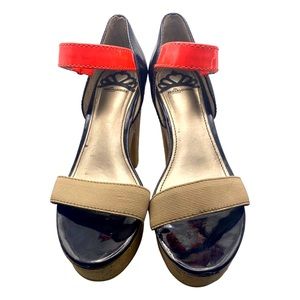 FERGALICIOUS strappy, platform/block heel size 8.5